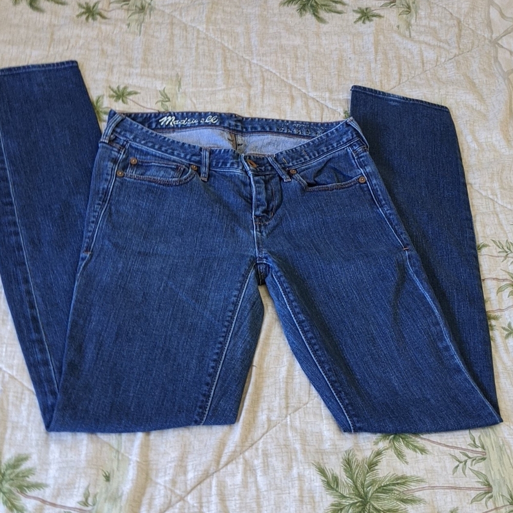 Madewell Straight Leg Jeans Medium Wash 27 x 34